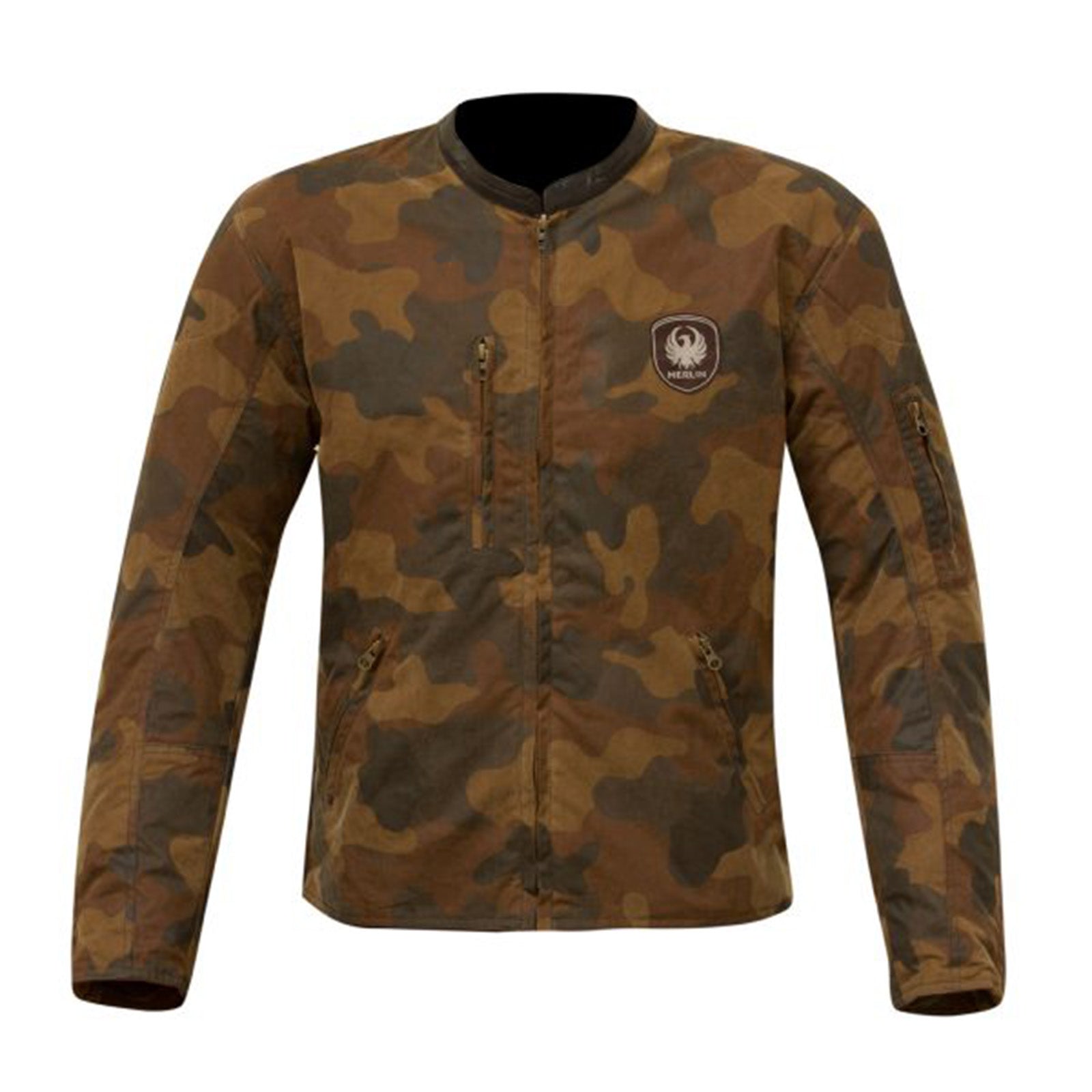 Merlin Covert Camo Wax Jacket Tan MSG Bike Gear