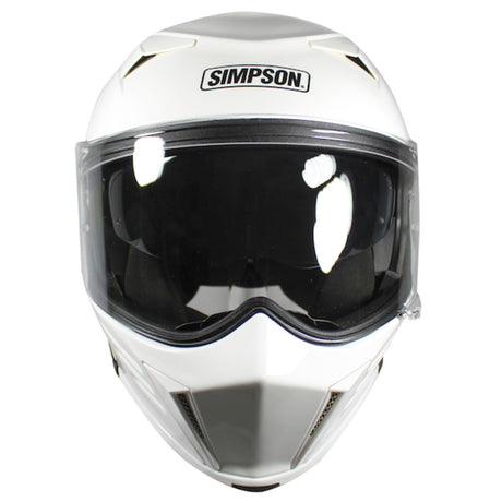 Simpson Darksome Flip Helmet - Gloss White