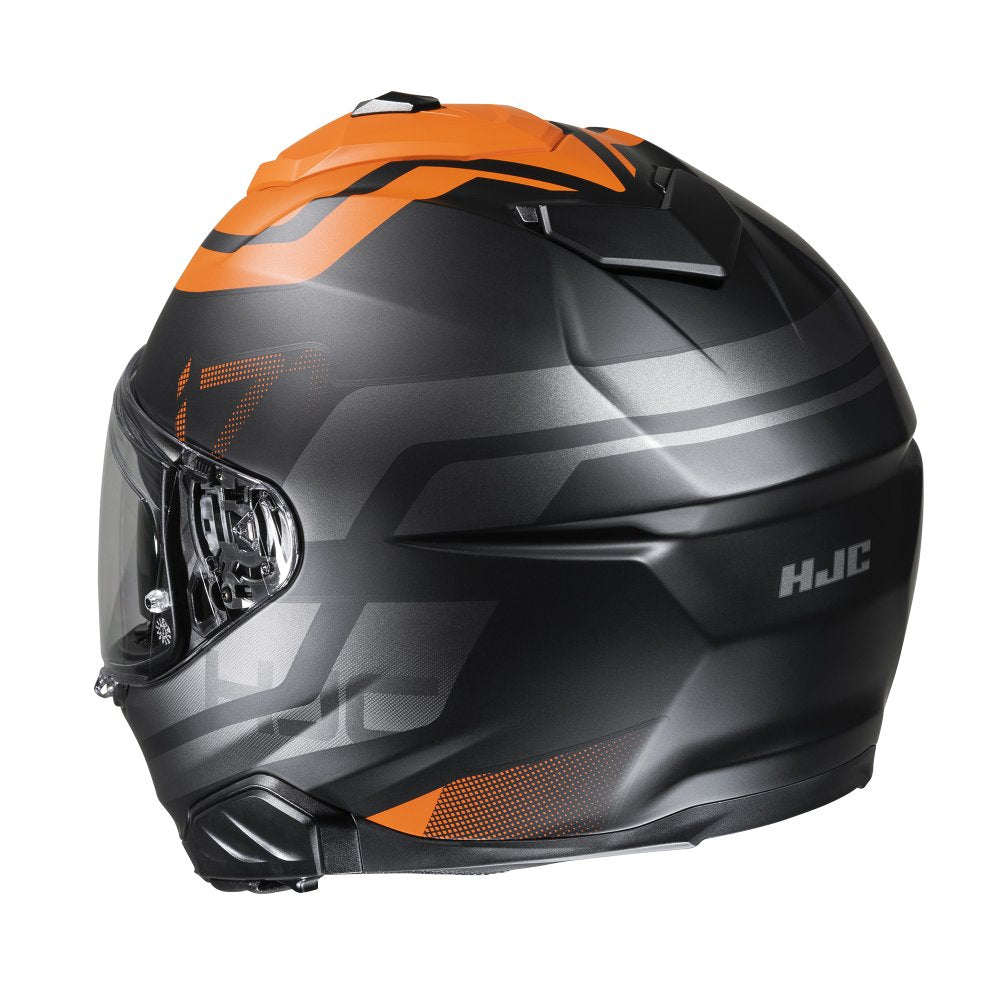 HJC I71 Enta Full Face Motorcycle Helmet - MC7SF Orange