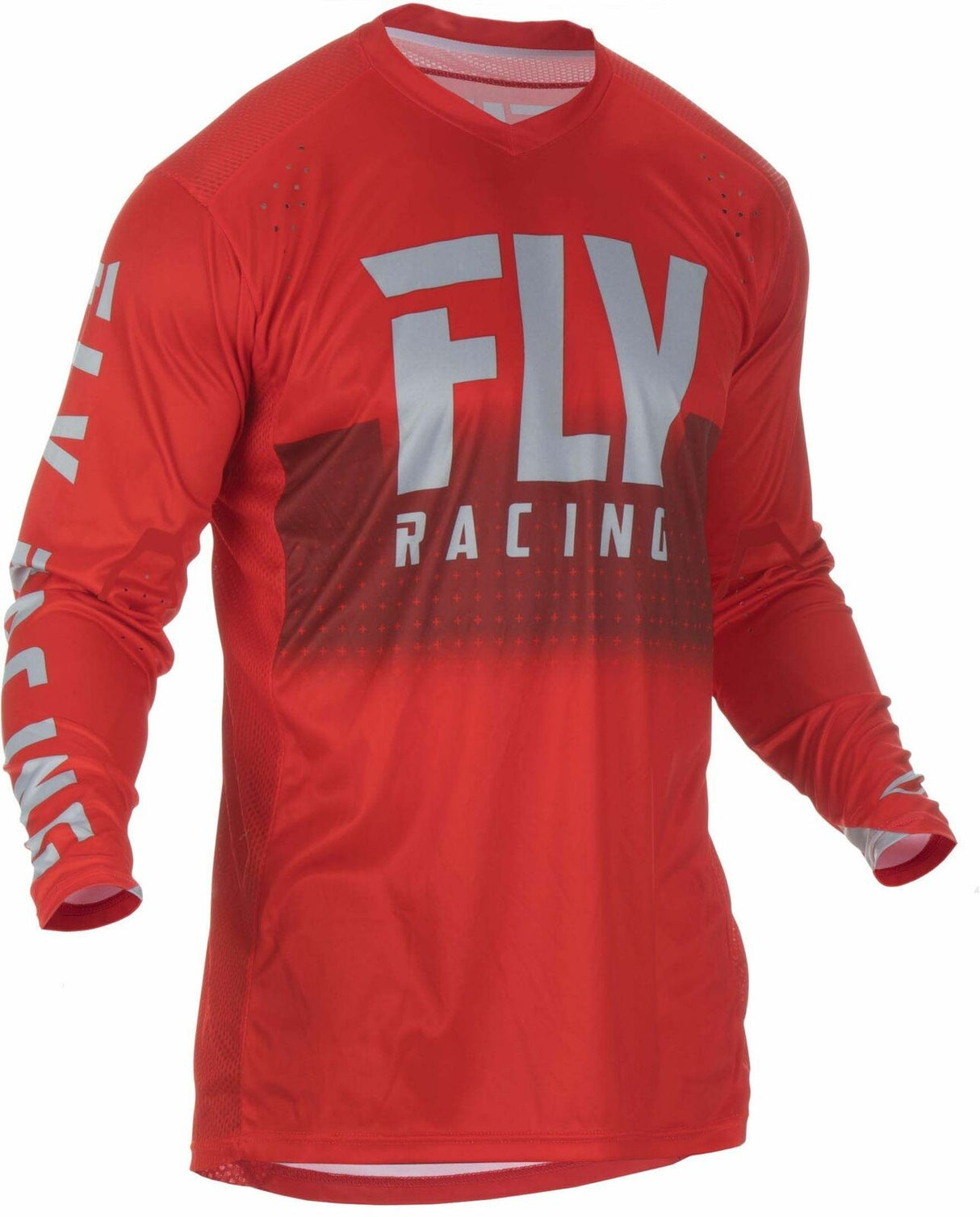 Fly Racing Lite Hydrogen Motocross Jersey - Red / Grey