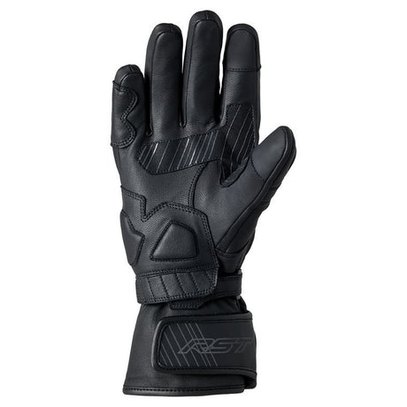 RST Fulcrum CE Waterproof Leather Motorcycle Gloves - Black