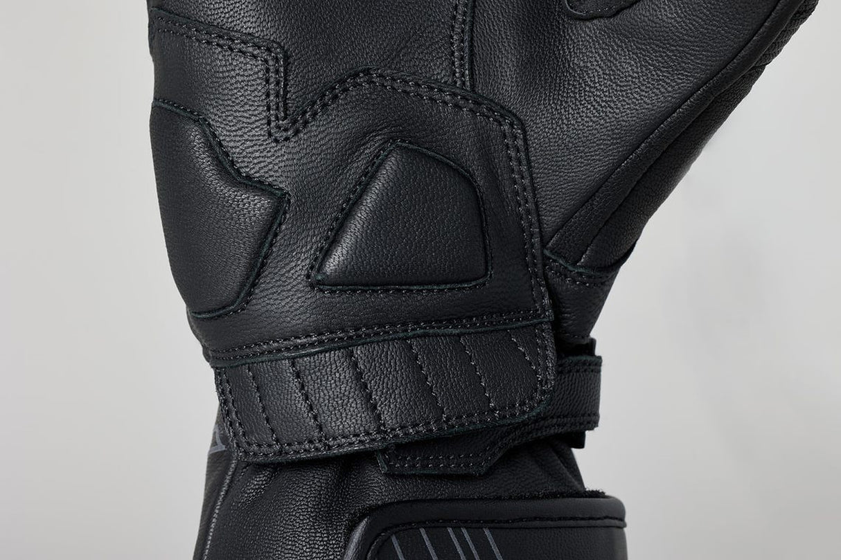 RST Fulcrum CE Waterproof Leather Motorcycle Gloves - Black