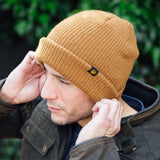 Merlin Moseley Merino Wool Beanie Burnt Orange One Size