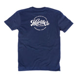 Merlin Truro Signature Organic Cotton Tee T-Shirt Navy Blue