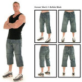 Hornee SA-M5 Motorcycle Relax 3/4 Fit Buffalo Wash Blue Jeans