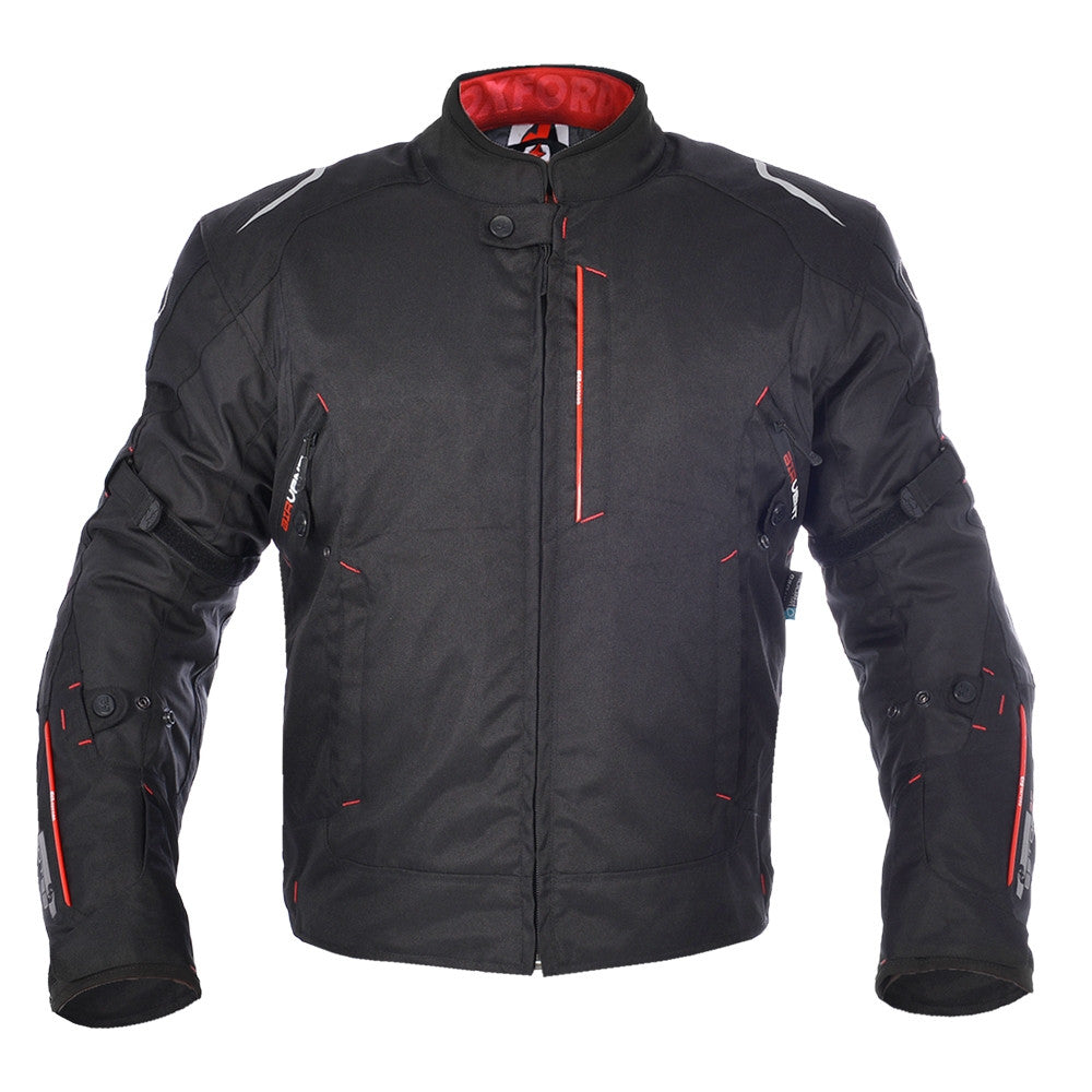 Oxford Toledo 1.0 Men's Waterproof Short Motorcycle Jacket - TechBlack - Oxford -  - MSG BIKE GEAR - 1