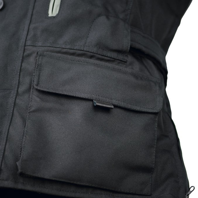 G-Mac Pilot Pro Waterproof Textile Jacket - Black / Gunmetal– MSG Bike Gear