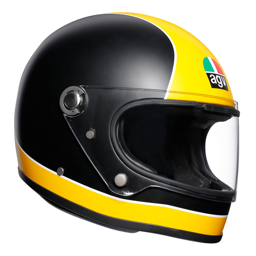 AGV X3000 Retro Full Face Helmet Black Yellow– MSG Bike Gear