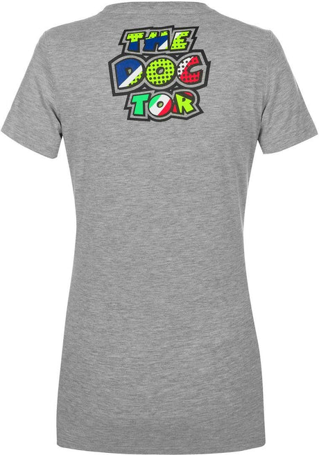 Official VR46 Pop Art Womens T-Shirt - Grey