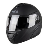 MIDA Delta Flip Front Helmet - Satin Black