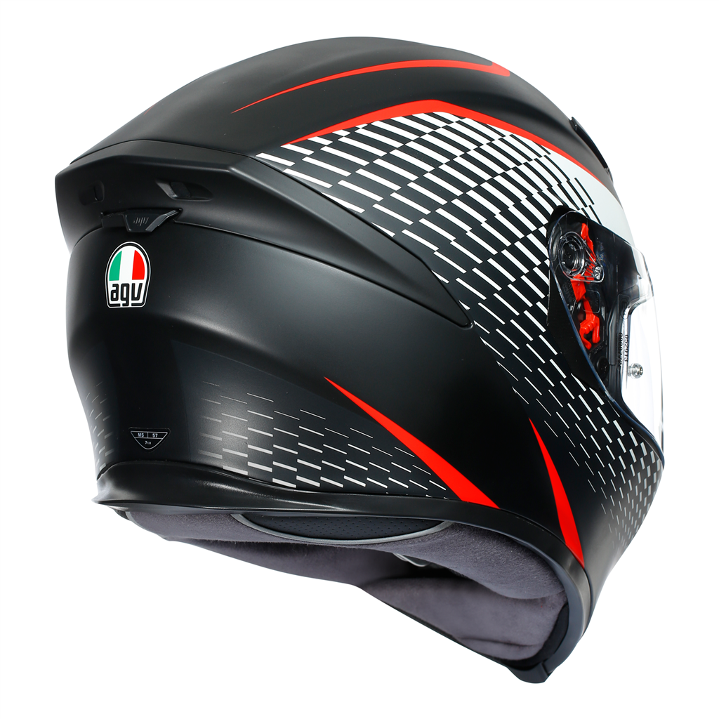 AGV K5-S "Thunder" Full Face Helmet - Black / White / Red