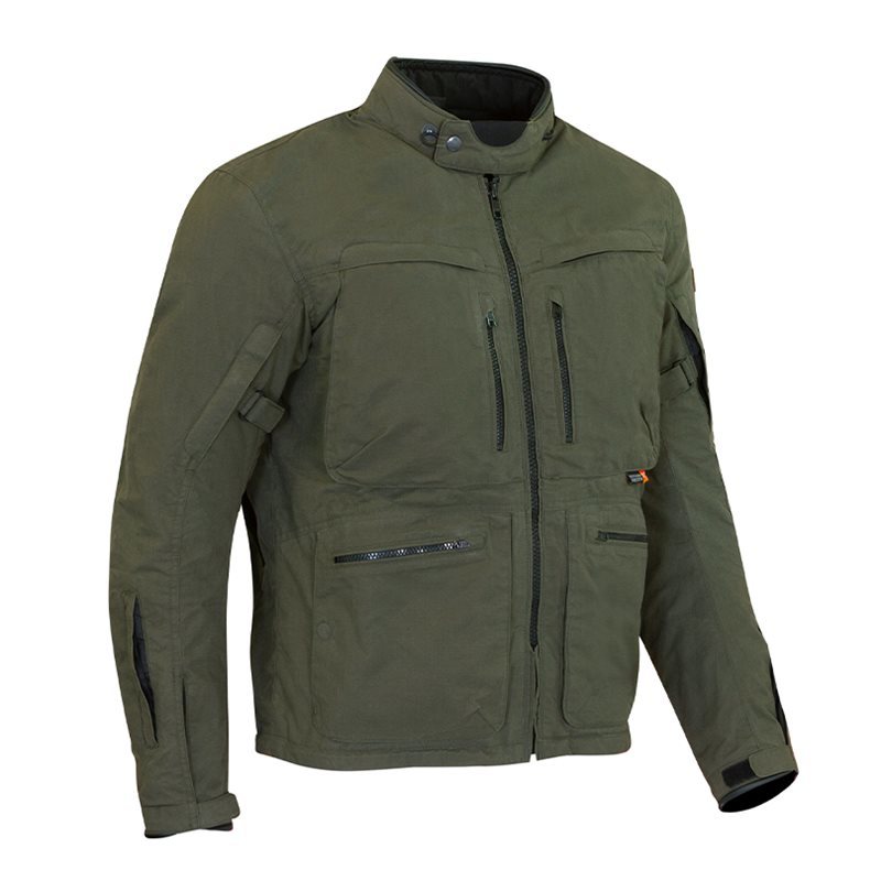 Merlin Drifter D3O Waterproof Membrane Organic Cotton Textile Explorer Motorcycle Jacket -  Green