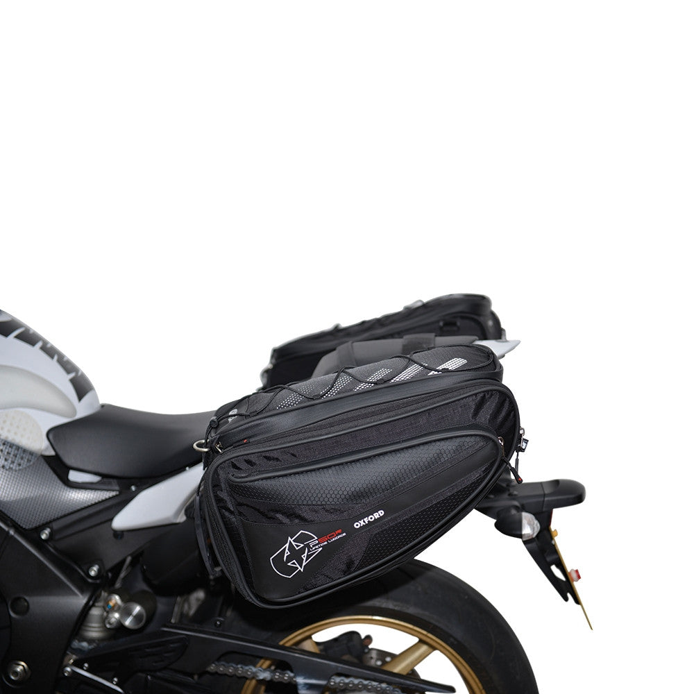 Oxford P50R Motorbike Motorcycle Panniers 50 Litres - Black - Oxford -  - MSG BIKE GEAR