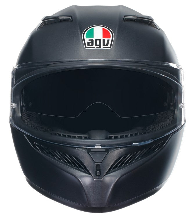 AGV K3 E2206 Full Face Motorcycle Helmet - Solid Matt Black