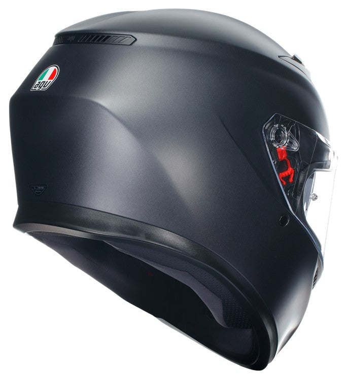 AGV K3 E2206 Full Face Motorcycle Helmet - Solid Matt Black – MSG