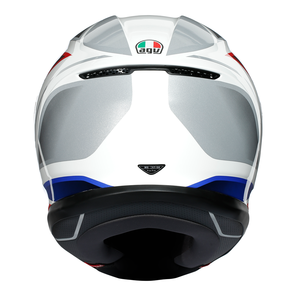 AGV K6 "Hyphen" Full Face Helmet - White / Red / Blue