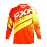 FXR Racing Mission 18 Mens MX Motocross Off Road Jersey - Red/Hi-Viz/White