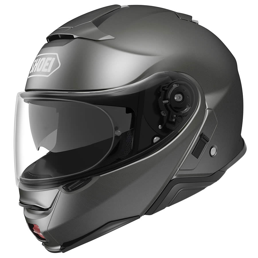 Shoei Neotec 2 Flip Front Motorcycle Helmet Plain + FREE SENA SRL2 Intercom System