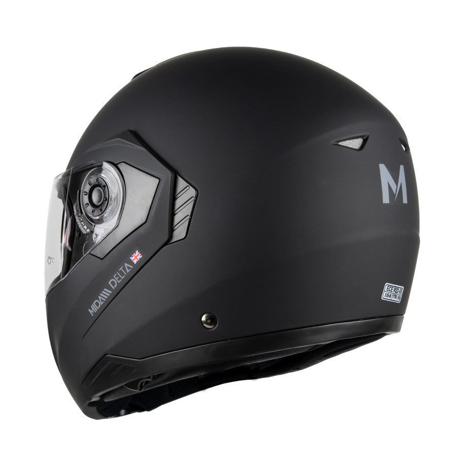 MIDA Delta Flip Front Helmet - Satin Black