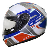 MT Rapide Global Helmet - White / Blue / Red