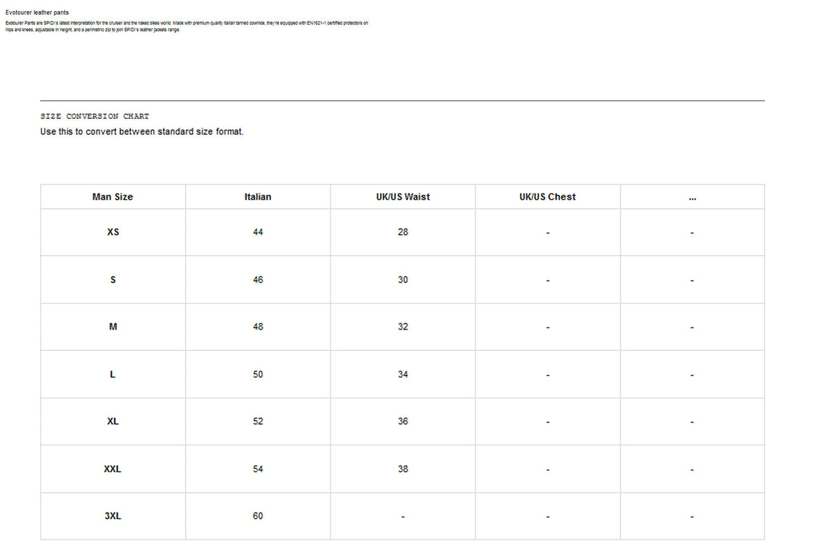 Spidi Evotourer Leather Trousers - Black