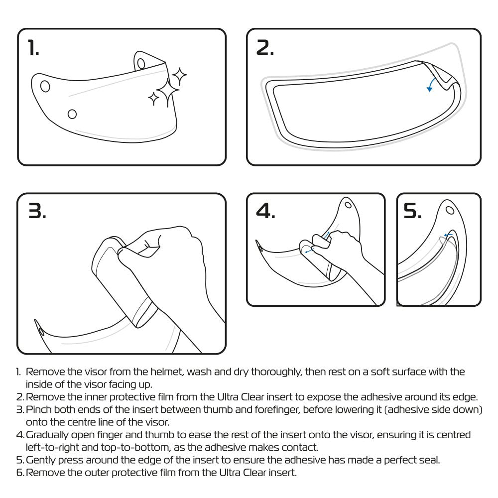 Oxford Ultra Clear Pro Helmet Visor Insert