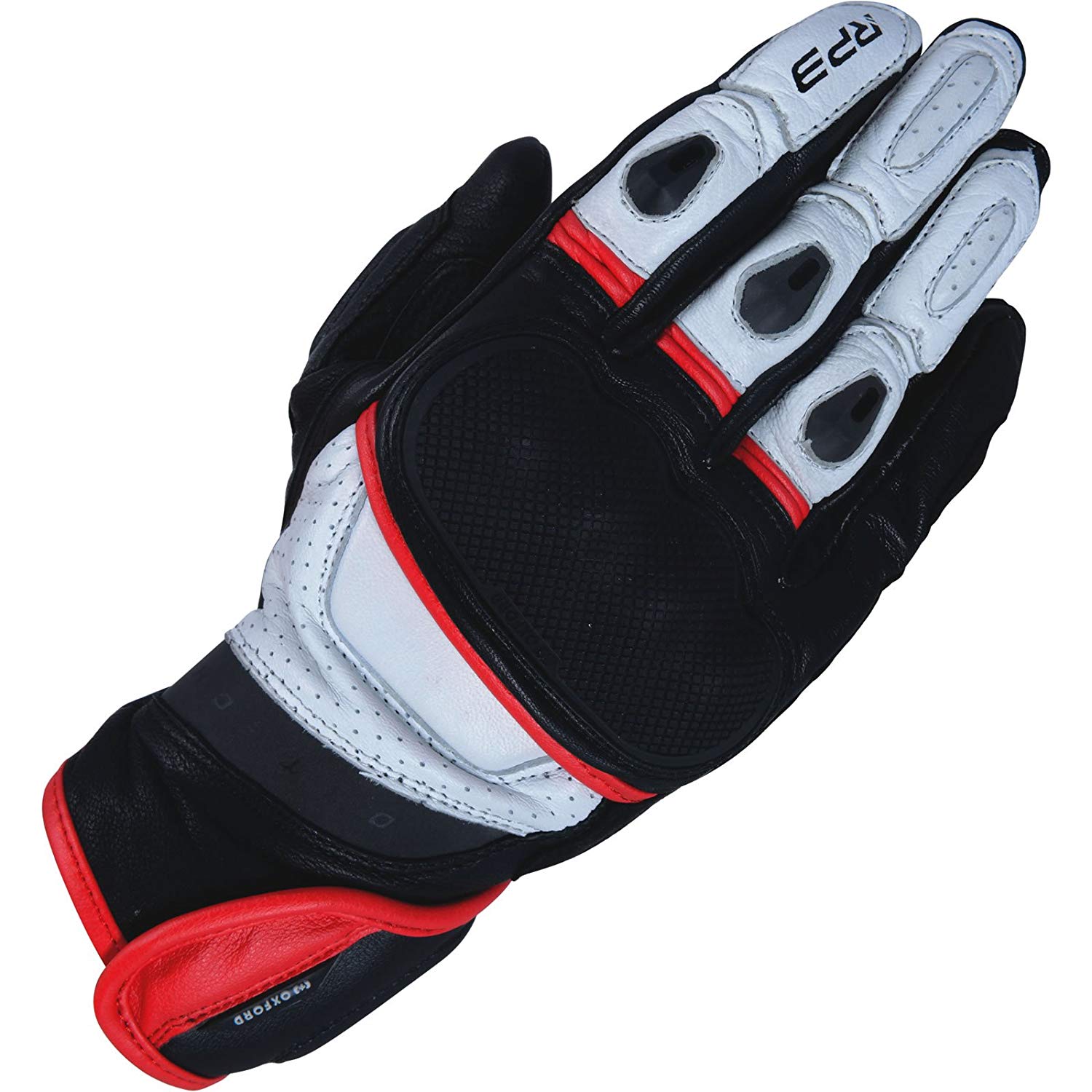 Oxford RP-3 2.0 Leather Gloves - Black, White, Red