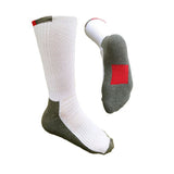 2 x Pack of Roxter Motorcycle Socks Twin Pack White/Grey/Red - Size 8 to 13