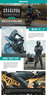 Oxford Original Approved AAA Rated Single Layer Armoured Jeans - Slim