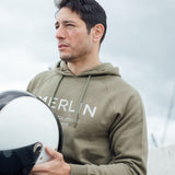 Merlin Sycamore Pull Over Organic Cotton Fleece Hoody - Kharki