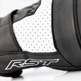 RST CE Mens Shortie Leather Glove - Black, White