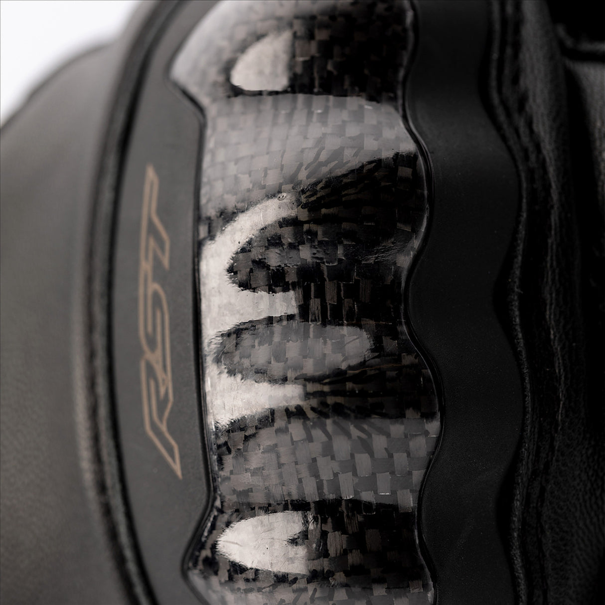 RST CE Mens Shortie Leather Glove - Black, White