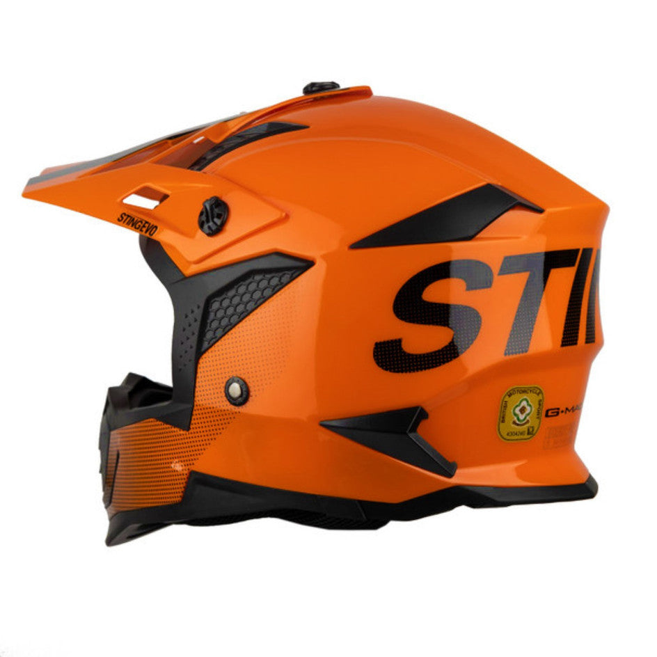 G-Mac Sting Evo ACU Approved Motocross Motorcycle MX Off Road Helmet