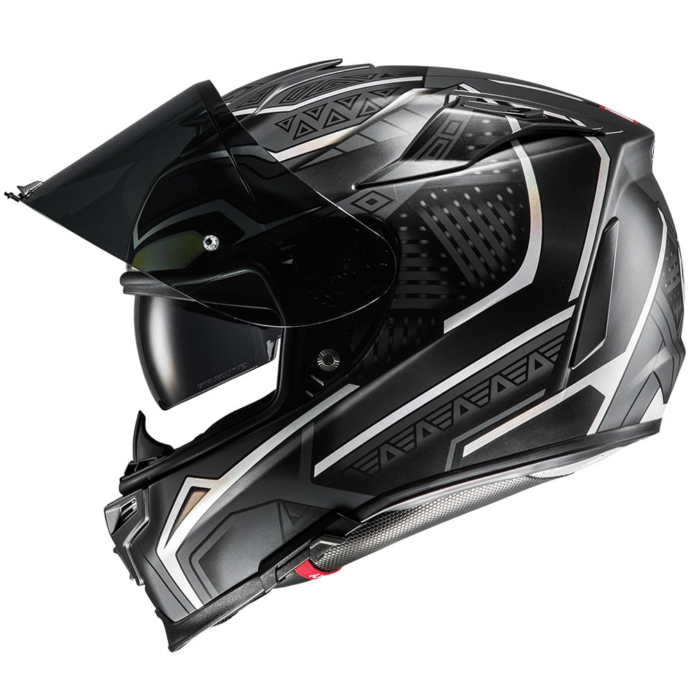 HJC RPHA 70 Full Face Touring Motorcycle Helmet Lid - Black Panther MC5SF L