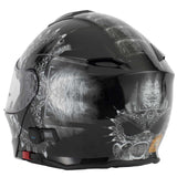 Vcan V271 Blinc Flip Front Helmet - Gloss Black Drogon