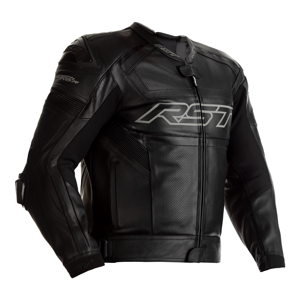 RST Tractech Evo R CE Leather Jacket - Black