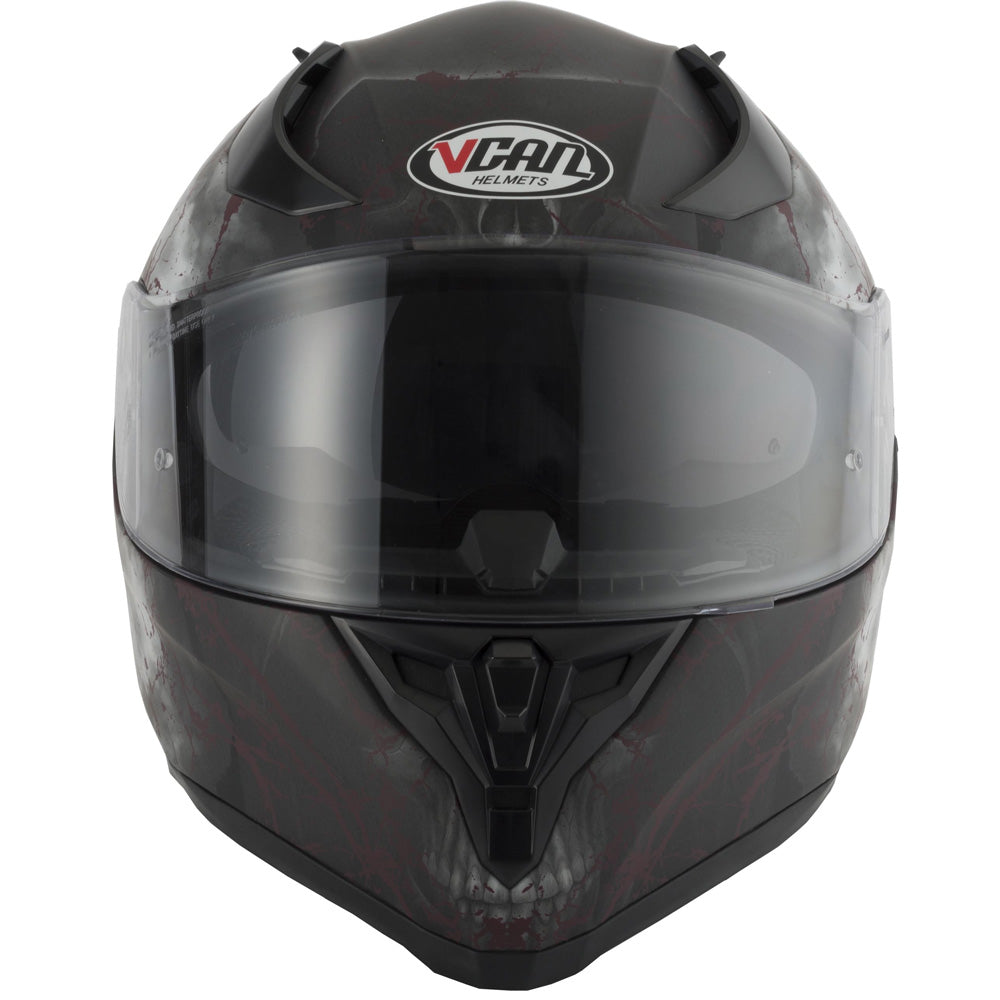Vcan V128 Full Face Helmet - Rage