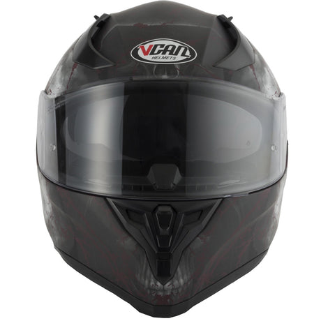 Vcan V128 Full Face Helmet - Rage