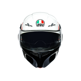 AGV Compact-ST Detroit Flip Front Helmet - White / Black