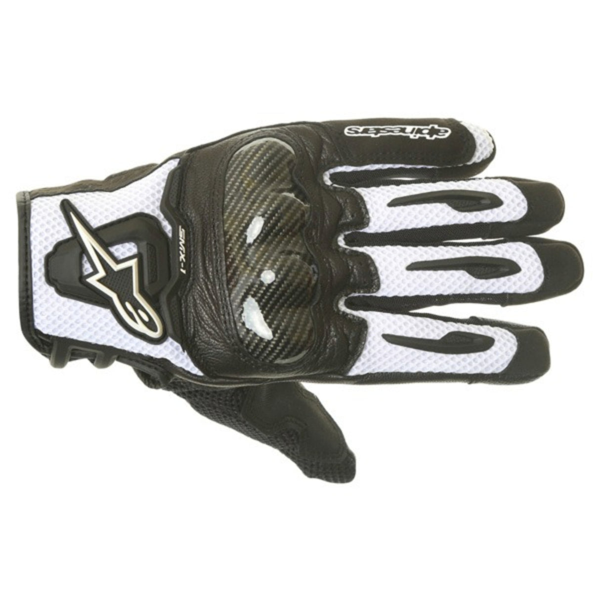 Alpinestars SMX-1 Air V2 Motorcycle Gloves Black White