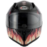Vcan V128 Full Face Helmet - Flame