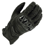 Richa Stealth CE Cerified Sports Motorbike Motorcycle Leather Gloves - Black - Richa -  - MSG BIKE GEAR - 1