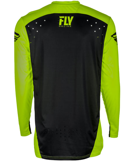 Fly Racing Lite Hydrogen Adult Motocross MTB Jersey - Black/Hi-Viz
