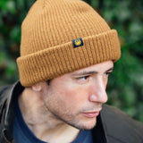 Merlin Moseley Merino Wool Beanie Burnt Orange One Size