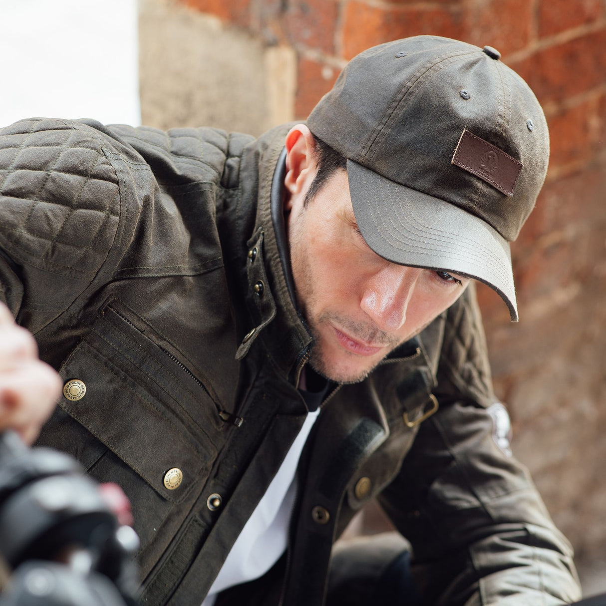 Merlin Horsham Wax Cap Adjustable Olive Brown