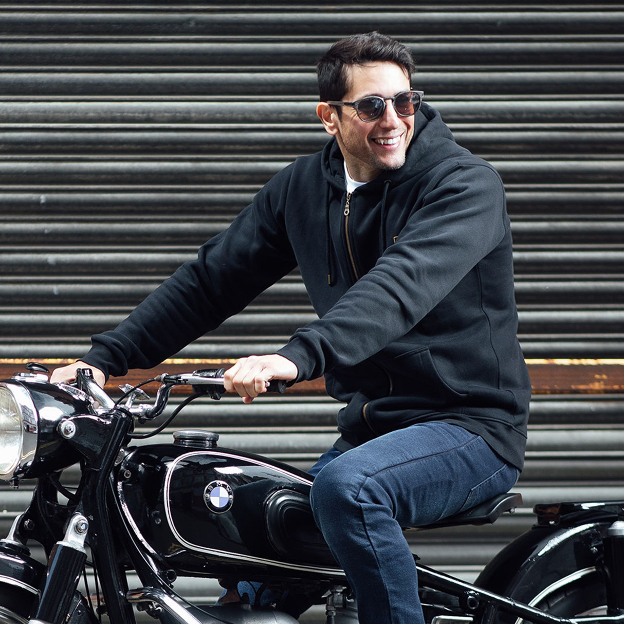 Merlin Gorsey Signature Zip-Up Organic Cotton Fleece Hoody Black