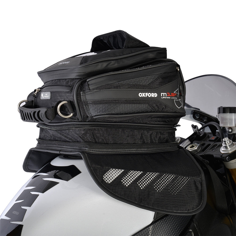 Oxford M15R Motorbike Motorcycle Magnetic Tank Bag - Black - Oxford -  - MSG BIKE GEAR