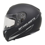 MT Rapide Solid Full Face Helmets - Matt Black