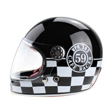 Viper F656 Vintage Full Face Helmet - 59 Black / White