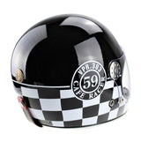 Viper F656 Vintage Full Face Helmet - 59 Black / White